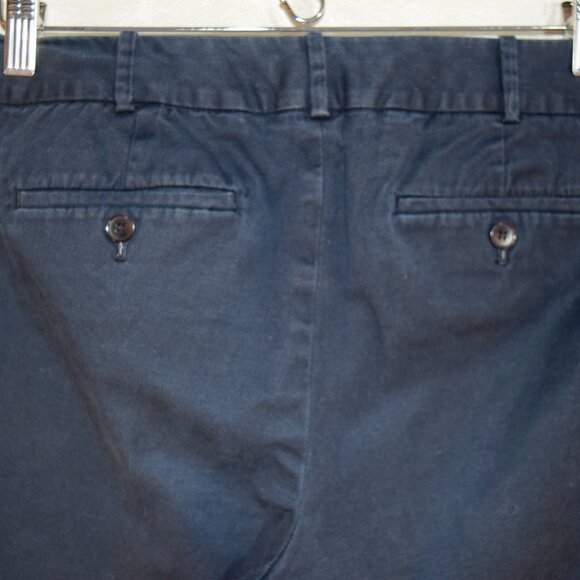Talbots Size 10 | Signature Fit Navy Blue Chino Ankle Pants | Stretch Cotton - Picture 4 of 5